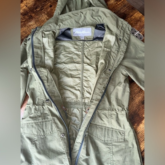 Olive‎ Green Hooded Parka Jacket - Picture 5 of 7